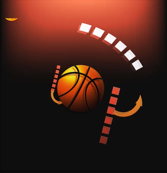 Basketbal sport ontwerp banner — Stockvector