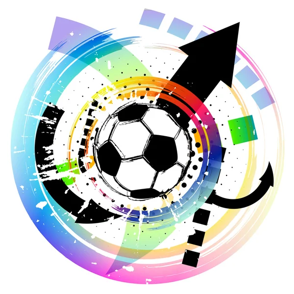 Arte contemporáneo. Fondo de fútbol — Vector de stock