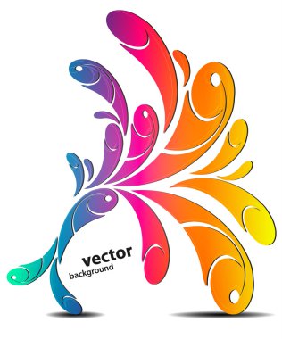 Gökkuşağı döndürerek arka plan