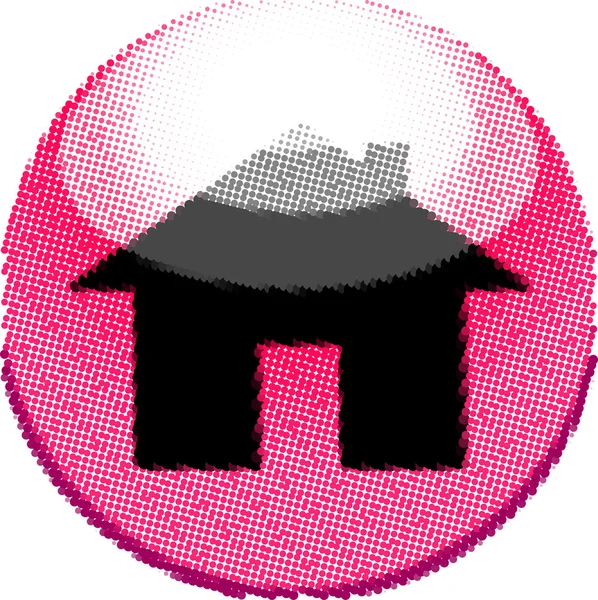 Bouton maison — Image vectorielle