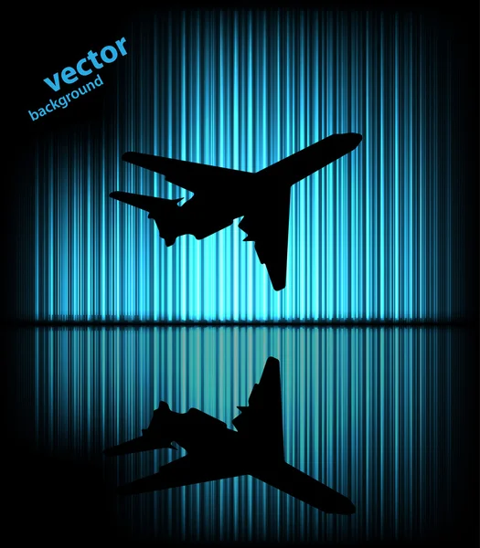 Vliegtuig achtergrond — Stockvector