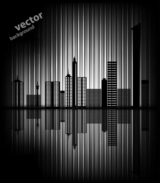 Abstracte stedelijke stad — Stockvector