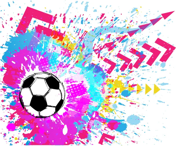 Contemporary Art. Football background — Stock Vector