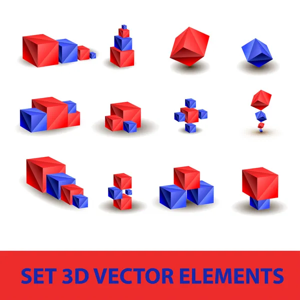 3D abstracte achtergrond — Stockvector