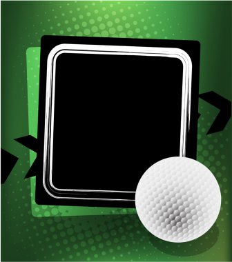 Golf sporu tasarım afiş