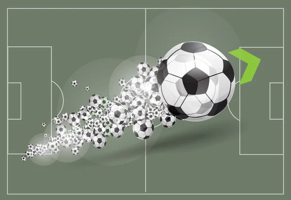 Vector football background — Stock Vector