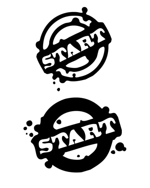 Start Stamp — Stock Vector
