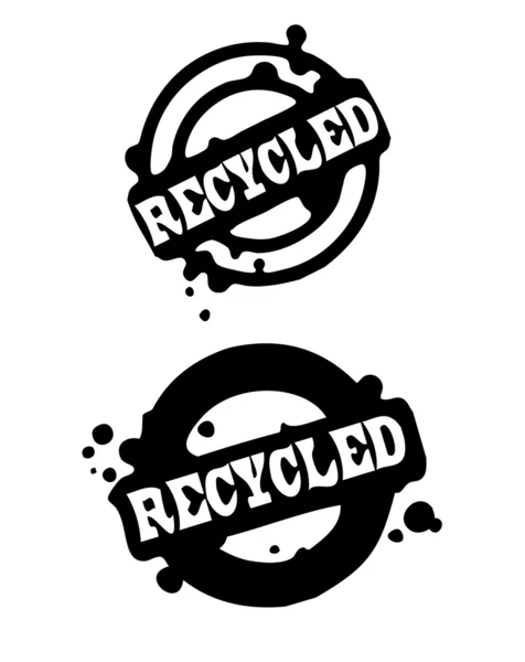 Timbre recyclé — Image vectorielle
