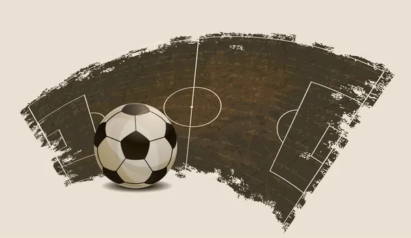 Terrain de football — Image vectorielle