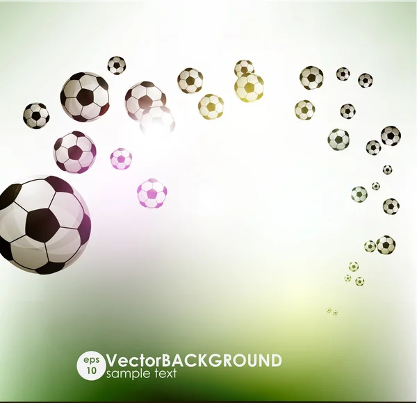 Affiche de football — Image vectorielle