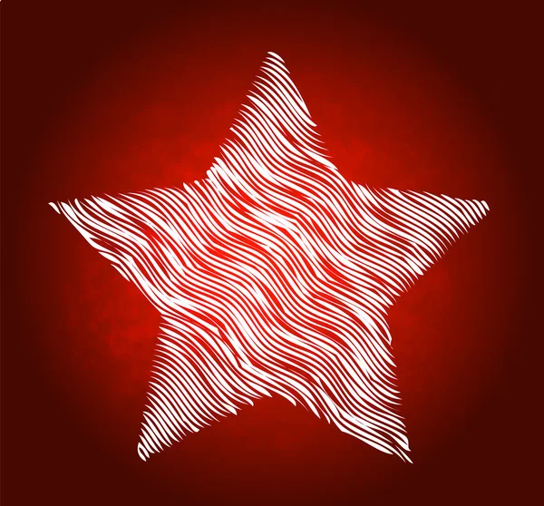 Estrella roja — Vector de stock