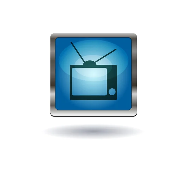 Bouton web TV — Image vectorielle