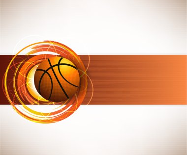 Vector background of basketball sport clipart