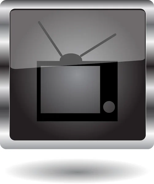 Botón web TV — Vector de stock