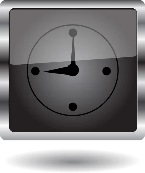 Bouton horloge — Image vectorielle