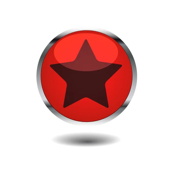 Star button — Stock Vector