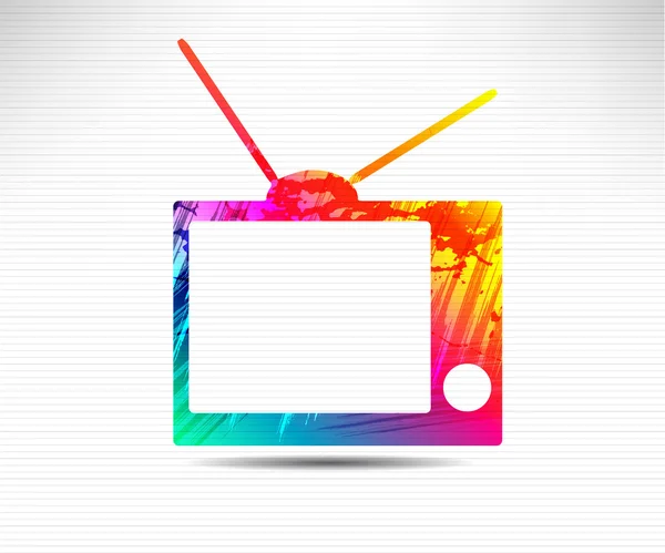 Vector retro TV — Vector de stock