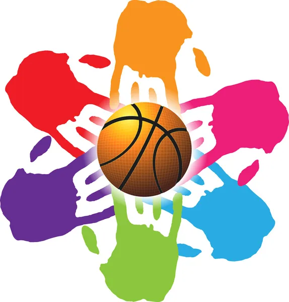 Bannière de basket vectoriel — Image vectorielle