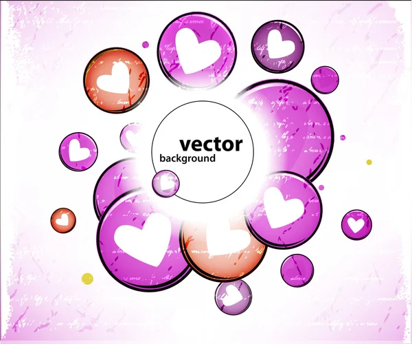 Heart background — Stock Vector