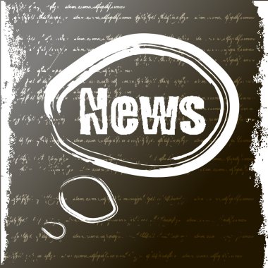 bir tebeşir ile yazılmış kelime haber