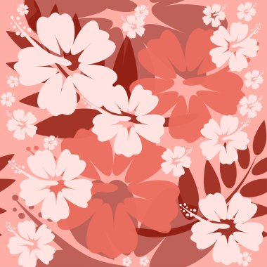 Hibiscus çiçek sorunsuz arka plan