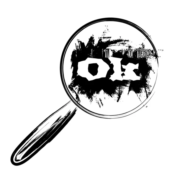 Loupe ok — Image vectorielle