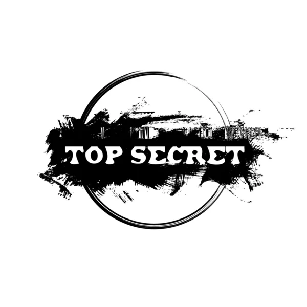 Stamp top secret — Stock Vector