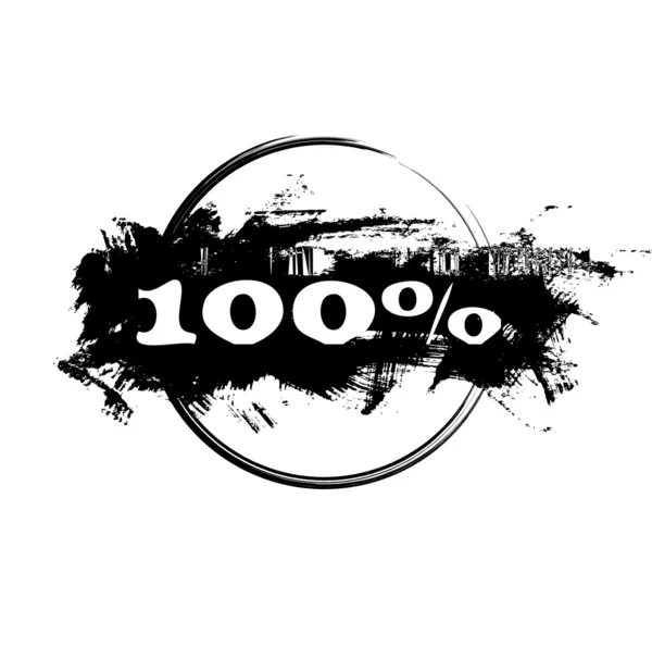 Sello de 100 por ciento — Vector de stock