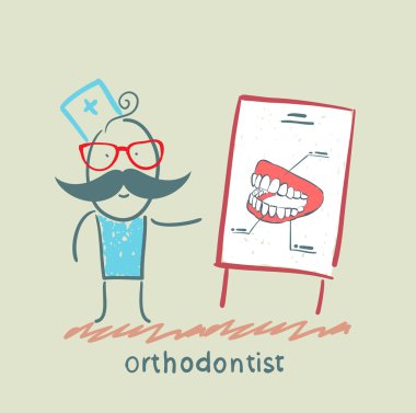 ortodontist sunu dişler hakkında anlatır.