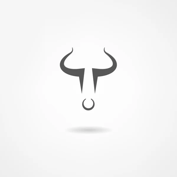 Bull icon — Stock Vector