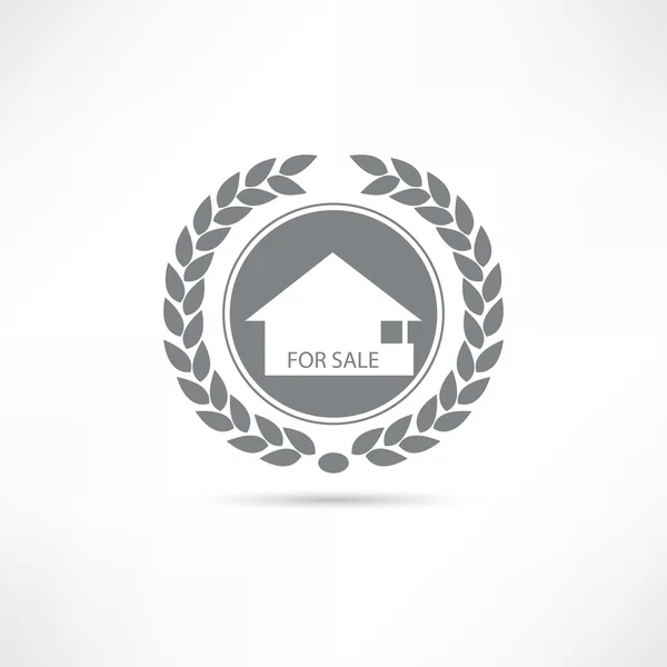 Huis te koop icoon — Stockvector