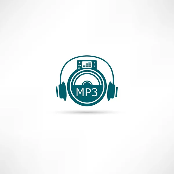 Mp3 播放器的图标 — 图库矢量图片