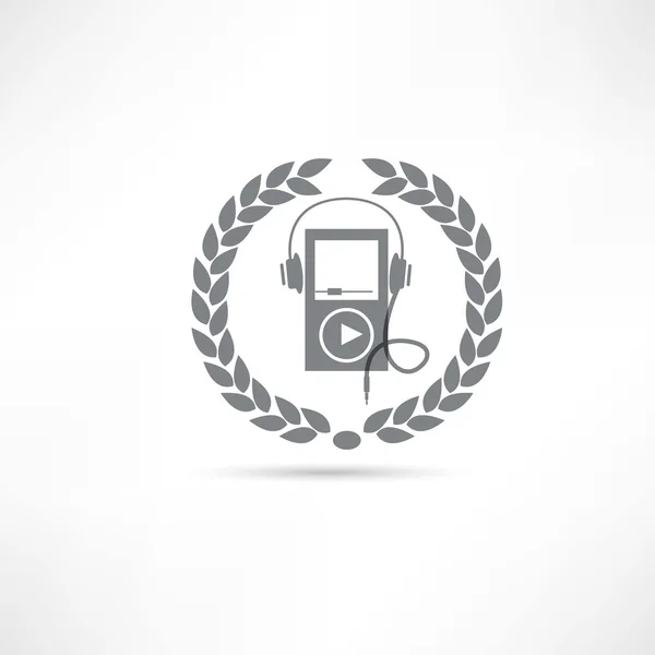 MP3 speler pictogram — Stockvector