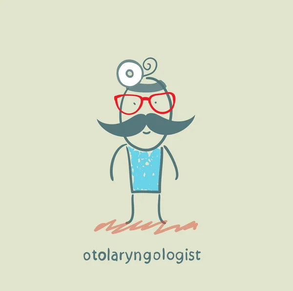 Otolaryngologist — Stock Vector