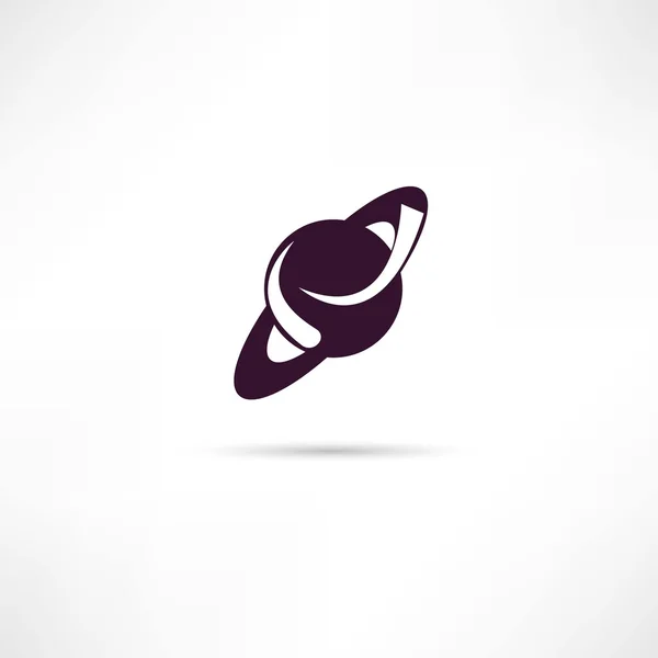 Planeta icono — Vector de stock