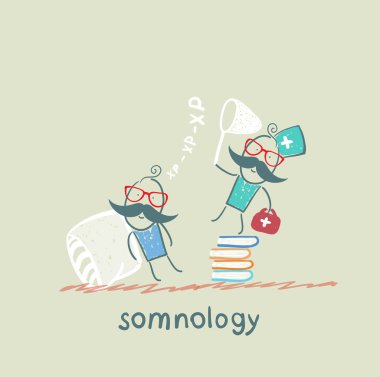 somnology duran bir yığın kitap ve hasta horlama'nın yakalar