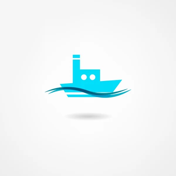 Yacht-ikonen — Stock vektor