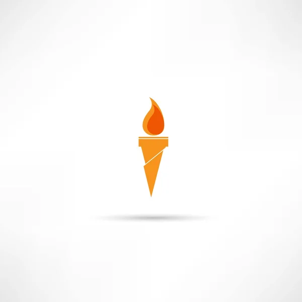 Torch icon — Stock Vector
