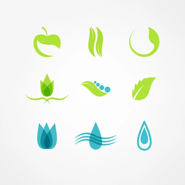 Eco icon set — Stock Vector