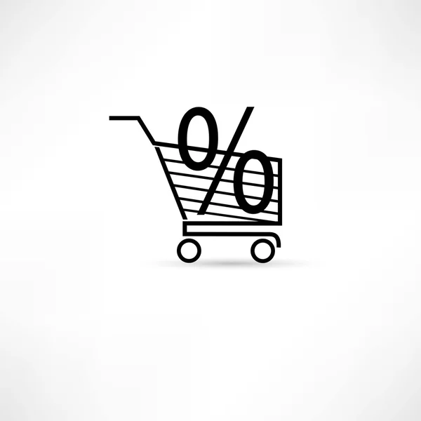 Ícone de compras — Vetor de Stock