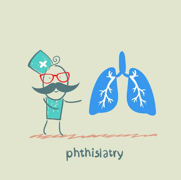 Phthisiatry says the human lung — Stock Photo, Image