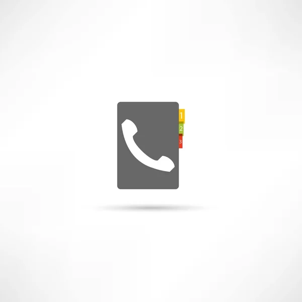 Telefon rehberi simgesi — Stok fotoğraf