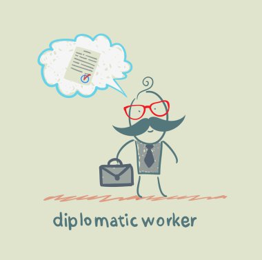 Diplomatik alt belge hakkında olduğunu düşünüyor.