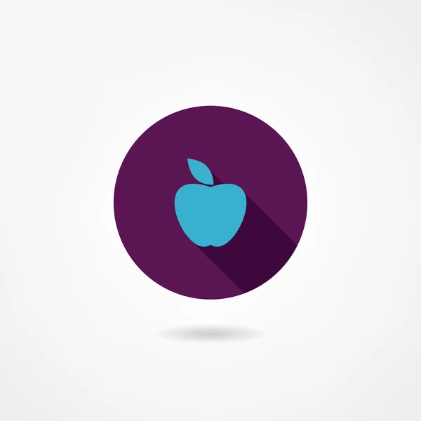 Icono de manzana — Vector de stock