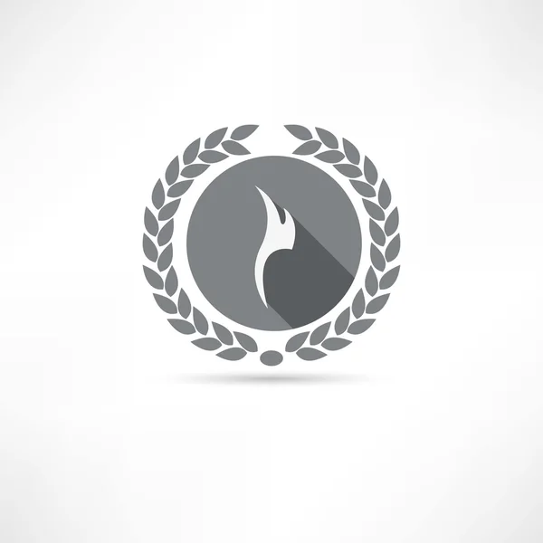 Oheň ikona — Stockový vektor