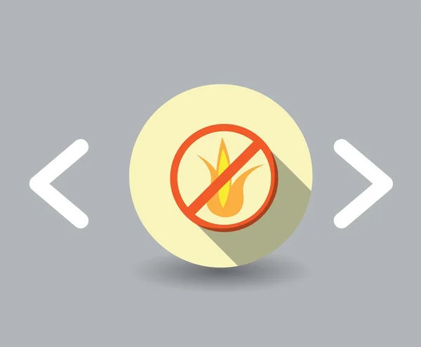 Flammable icon — Stock Vector