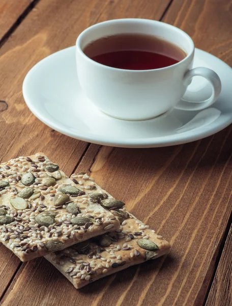 Tea and biscuits — Stock Photo, Image