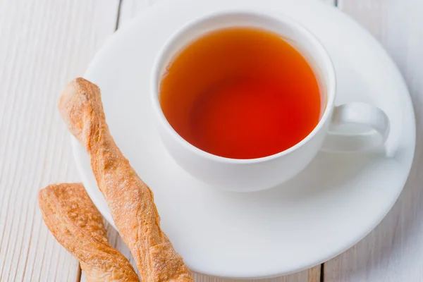 Chá e Biscoitos — Fotografia de Stock