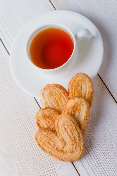 Tee und Kekse — Stockfoto