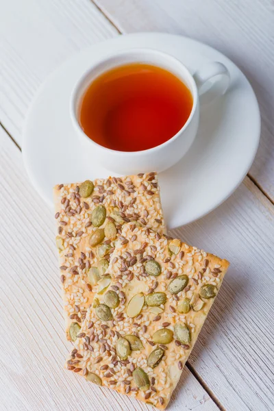 Tea and biscuits — Stock Photo, Image